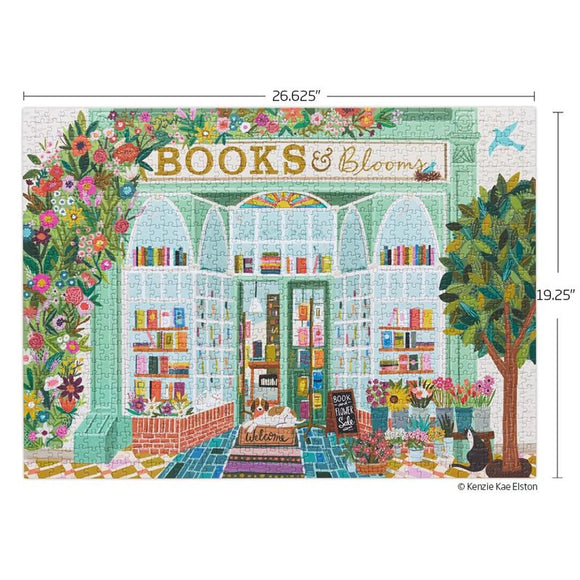 WerkShoppe - Books & Blooms 1,000 Pc Puzzle
