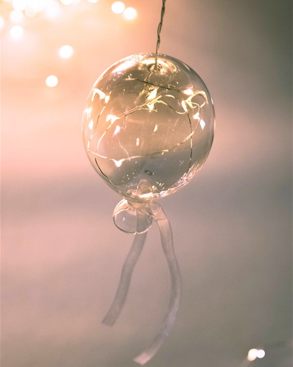 Clear Balloon Hanging Glass Light