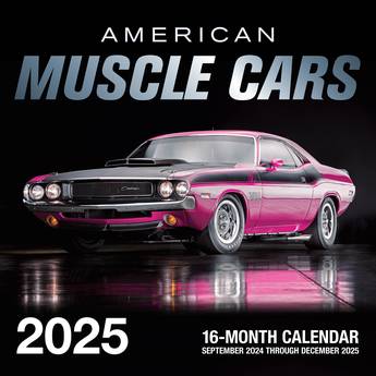 2025 Calendar - American Muscle Cars