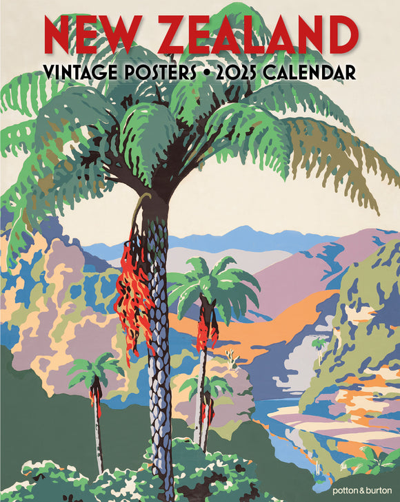 2025 Calendar - New Zealand Vintage Posters (small format)