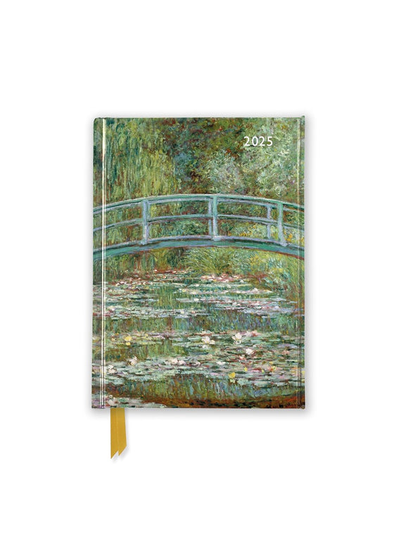 2025 Diary - Claude Monet: Bridge over a Pond of Water Lilies (Pocket)