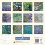 2025 Calendar - Monet's Waterlilies Wall Calendar