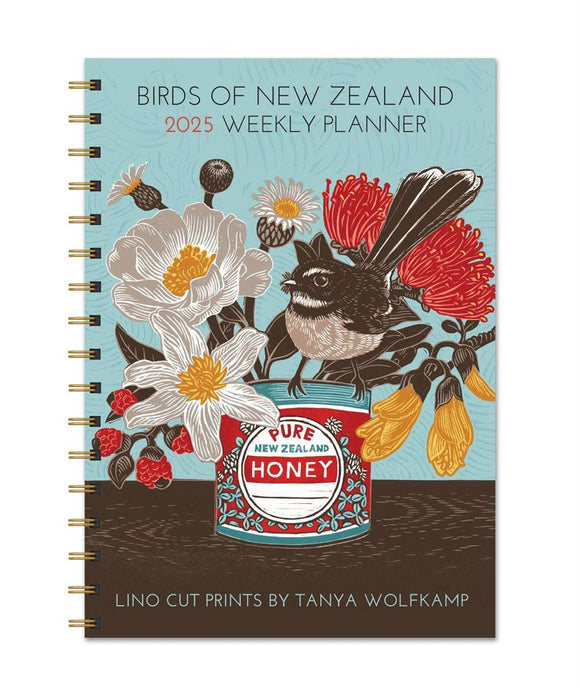 2025 Weekly Planner - Birds of New Zealand: Tanya Wolfkamp