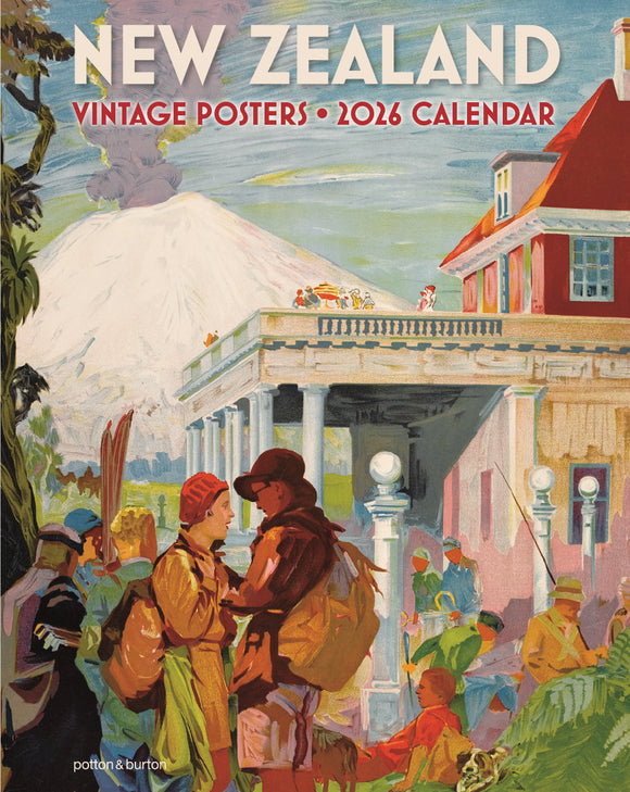 2026 Calendar - New Zealand Vintage Posters Calendar small format