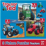 Tractor Ted - 3 Picture Puzzles Tractors 2, 3 and 4 piece