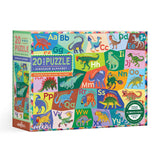 Eeboo - Dinosaur Alphabet 20 Pc Puzzle