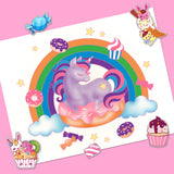 Kaleidoscope Sweet Treats Colouring Set with Lap Desk