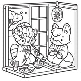 Cozy Japan : Cute Colouring Book - Jade Summer