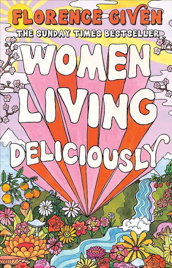 Book cover of 'Women Living Deliciously' with colorful design and text.