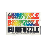 Box of Bumfuzzle puzzle game with colorful text design on a white background
