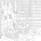 Cozy Bookstores - Chrissy Lau Adult Colouring Book
