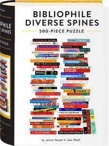Bibliophile Diverse Spines - 500pc Puzzle