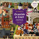 Box lid showing historical figures