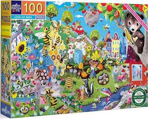 Eeboo - Love of Bees 100 Pc Puzzle