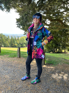 Raincoat - Scribbler Paradise waterproof mesh lined raincoat
