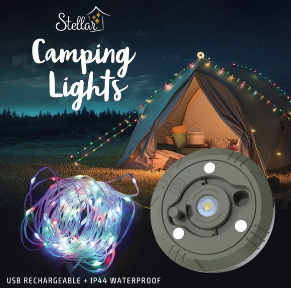 Camping Light - 10m USB Rechargeable