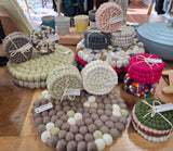 SHEEP - ish Design - Felted NZ Wool Coasters and Pot Stands assorted design/price