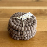 SHEEP - ish Design - Felted NZ Wool Coasters and Pot Stands assorted design/price