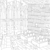 A World of Cozy Bookstores - Chrissy Lau Adult Colouring Book