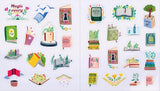 A Book Lover's Sticker Book - illustrated by Christina Chun