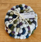 SHEEP - ish Design - Felted NZ Wool Coasters, Trivets & Pot Stands assorted design/price