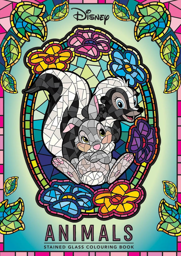 Disney Animals: Stained Glass Adult Colouring Book