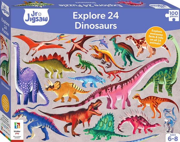 Junior Jigsaw Explore 24: Dinosaurs 100pc