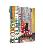 The book 'The Careless Pet' by Caroline Bonne Müller, featuring a colorful illustration of a black cat sitting on a red floral chair in front of a city skyline. The book is shown at a three-quarter angle against a plain white background.