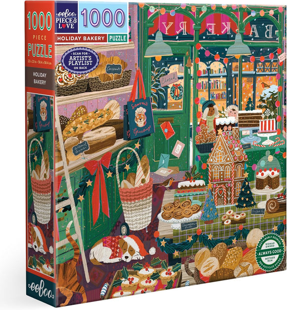 eeBoo - Holiday Bakery 1000pc Jigsaw Puzzle