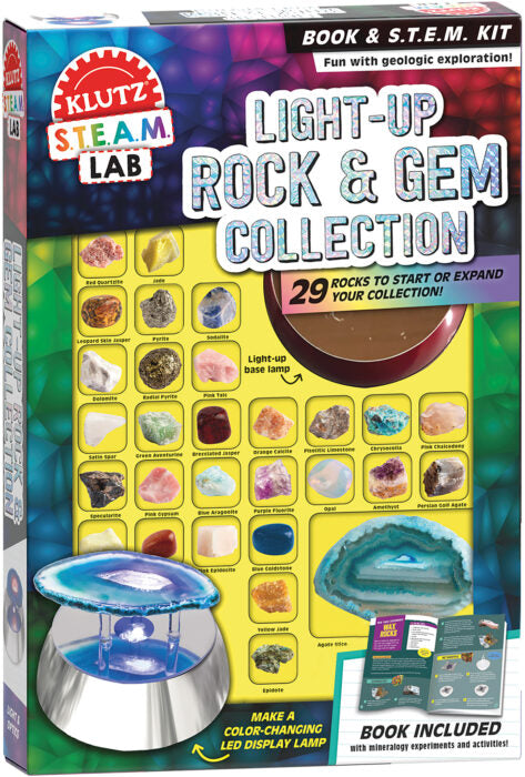 Klutz S.T.E.A.M Lab: Light Up Rocks & Gems Collection