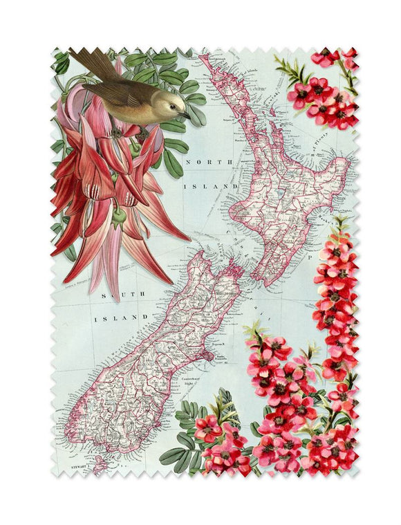 Map of New Zealand - Lens Cloth