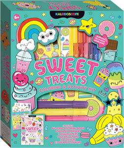 Kaleidoscope: Sweet Treats Coloring & Activity Kit with scented stickers