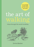 Book cover of 'The Art of Walking' with a green background and a small illustration of a path and trees.