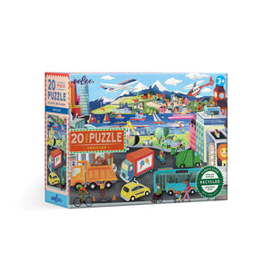 Eeboo - Vehicles 20 Pc Puzzle