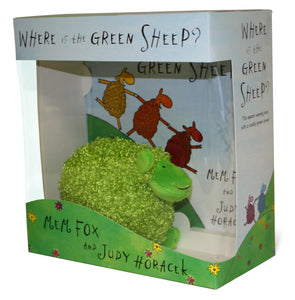 Where is the Green Sheep? Hardback book and plush toy boxed set - Mem Fox