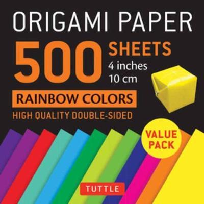 Origami Paper 500 sheets Rainbow Colours (10 cm): Tuttle Origami Paper