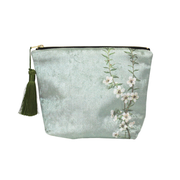 Vintage Botanical Manuka - Velvet Cosmetic Bag