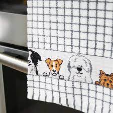Poli Dri Charcoal Dog - Tea Towel