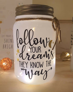 Follow Your Dreams  - Sparkle Jar