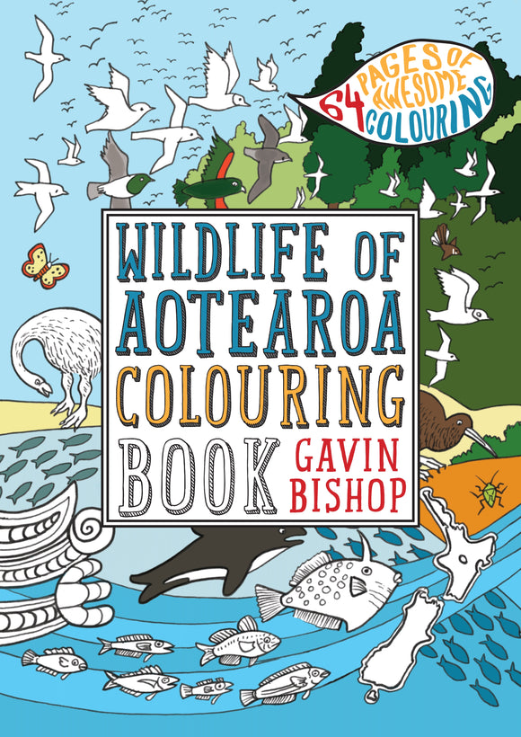 Wildlife of Aotearoa Colouring Book - Gavin Bishop
